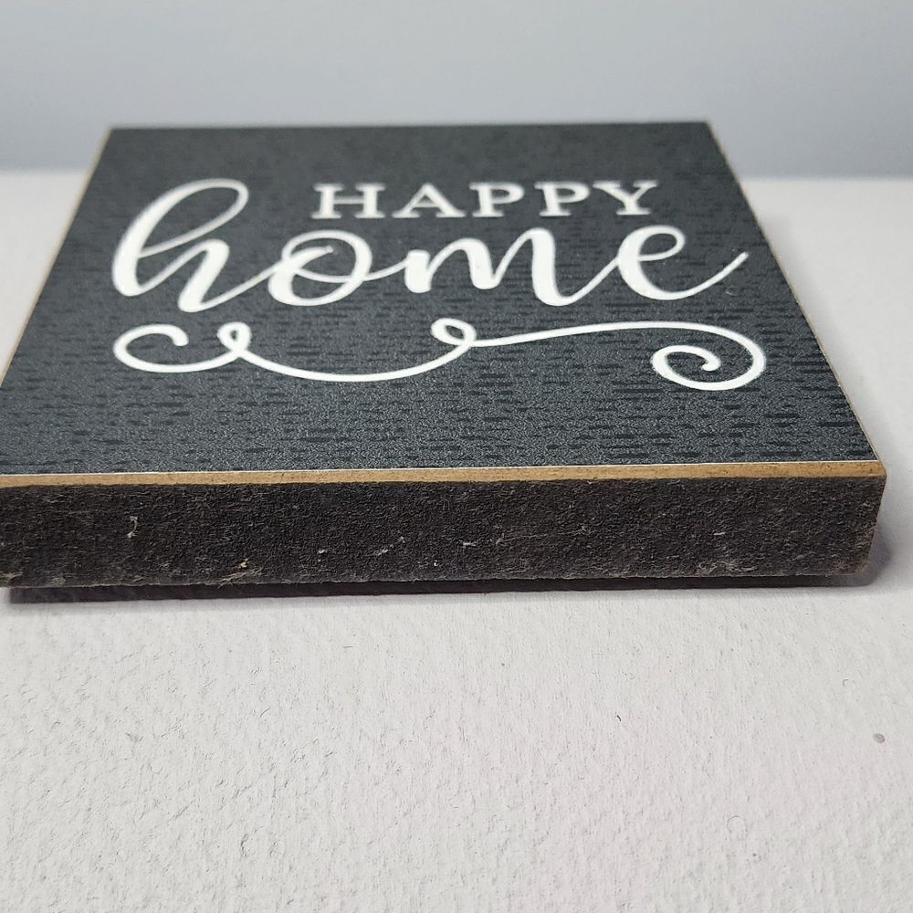 Sign Square HAPPY HOME DECOR FARMHOUSE - Picture 5 of 5